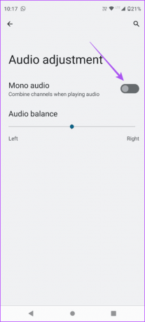 Aktivieren Sie Mono-Audio für Android 
