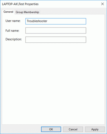 Alterar o nome da conta do usuário no Windows 10 usando netplwiz