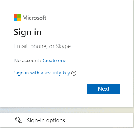 Melden Sie sich bei Ihrem Microsoft-Konto an