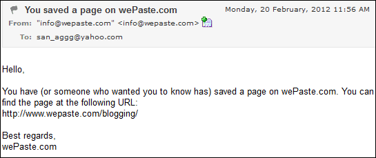 Mail From We Paste