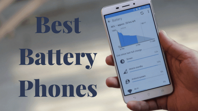 Най-добрите телефони с батерии