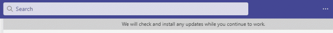 Ви побачите повідомлення Ми перевіримо та встановимо будь-які оновлення, поки ви продовжуєте працювати