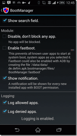 Boot Manager สำหรับ Android Xposed 1