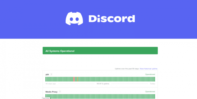 Verificați starea serverului Discord