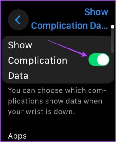 Mostra dati di complicazione