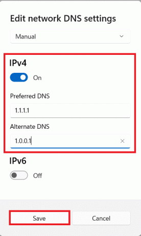 Configuración del servidor DNS personalizado