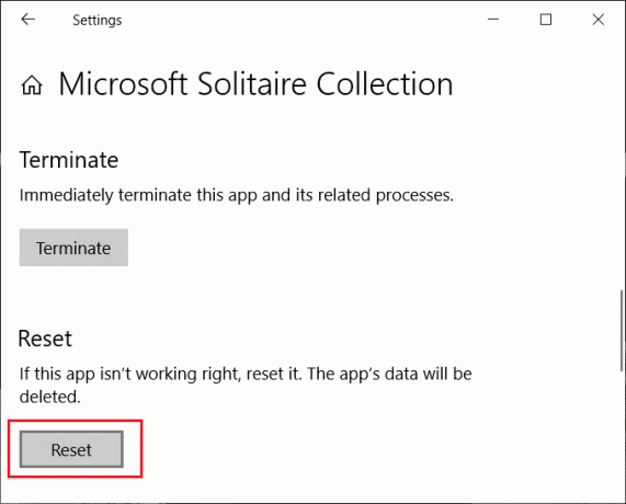 Redefinir coleção do Microsoft Solitaire