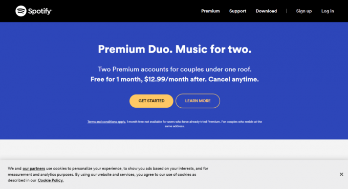 Przejdź do Premium Duo. Napraw Spotify Duo nie działa