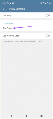 adicionar telegrama proxy android