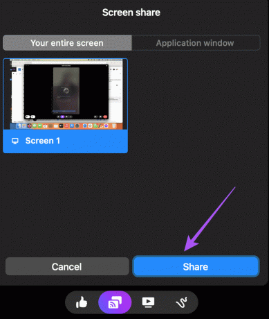 iniciar o compartilhamento de tela no messenger mac