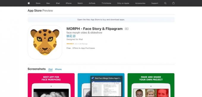 MORPH App store | fusione faccia online gratis