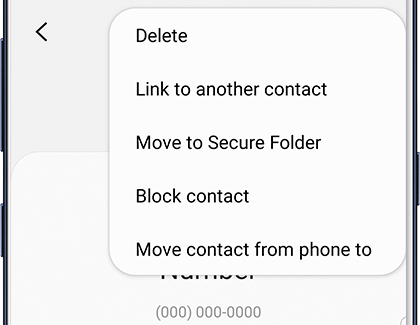Blockera nummer från appen Kontakter