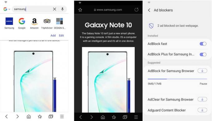 Przeglądarka internetowa Samsung Beta | Najlepsze przeglądarki na Androida do surfowania po Internecie