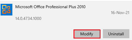 [変更]を選択します。 修正方法申し訳ありませんが、Windows10でWordでエラーが発生しました
