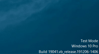 Testmodus i Windows 10