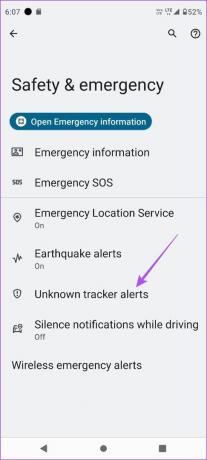 ukendt tracker advarsler indstillinger android 2