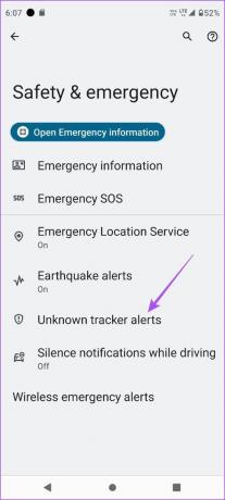 Paramètres d'alertes de suivi inconnus Android 2