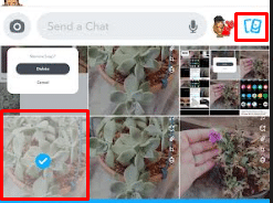 Puudutage kahte ristkülikukujulist foto ikooni ja valige Snap. Kuidas peita, millist filtrit Snapchatis kasutasite