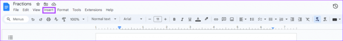 comment faire des fractions dans Google Docs 14