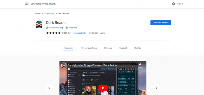 Dark Reader-webpagina | beste Chrome-extensies voor ontwikkelaars