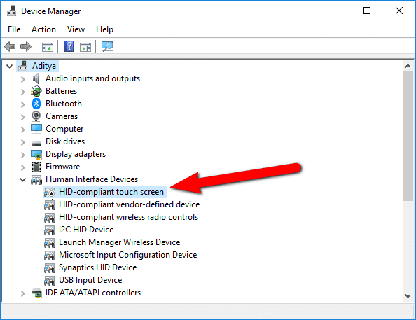 Deaktiver berøringsskærm i Windows 10 [GUIDE]