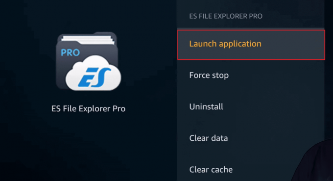 เปิดแอปพลิเคชัน es file explorer ใน amazon firestick หรือ firetv