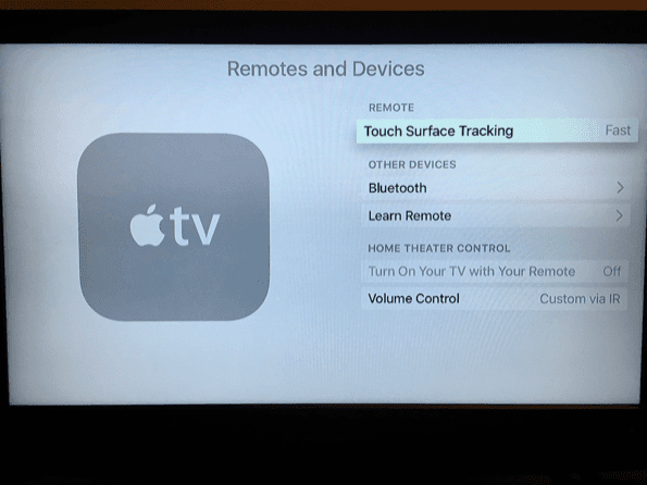 Apple Tv Touch Siri távirányító beállításai 2