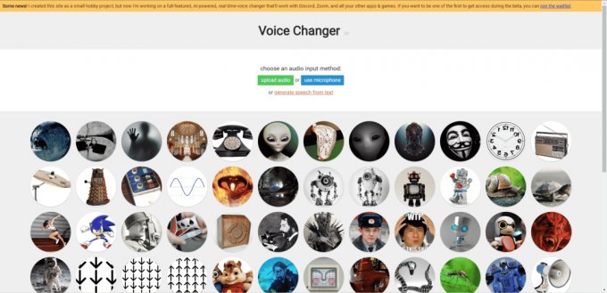 Voice changer officiella webbplats
