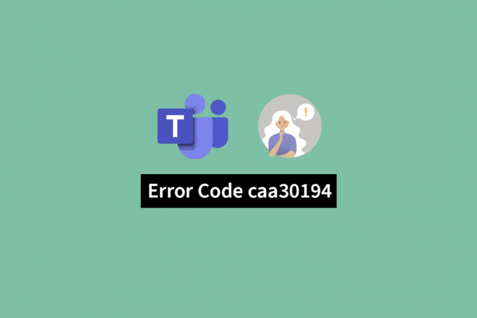 Correction du code d'erreur Microsoft Teams CAA30194