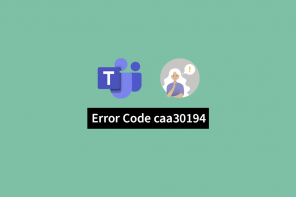 Behebung des Microsoft Teams-Fehlercodes CAA30194 – TechCult