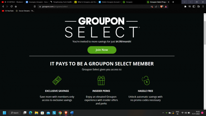 Официальная подписка Groupon Select