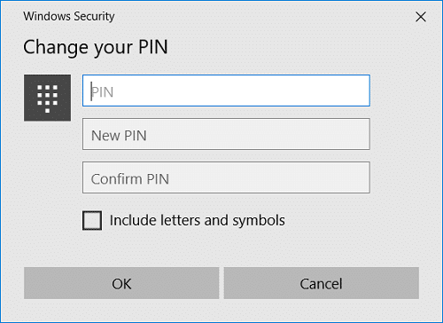 Ange din nuvarande PIN-kod för att verifiera din identitet och ange sedan en ny PIN-kod