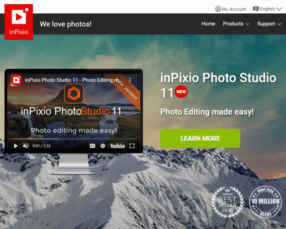 Сторінка завантаження для InPixio | Безкоштовна програма для редагування фотографій на комп'ютері