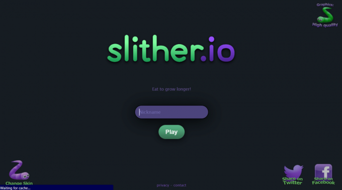 Site-ul web Slither.io