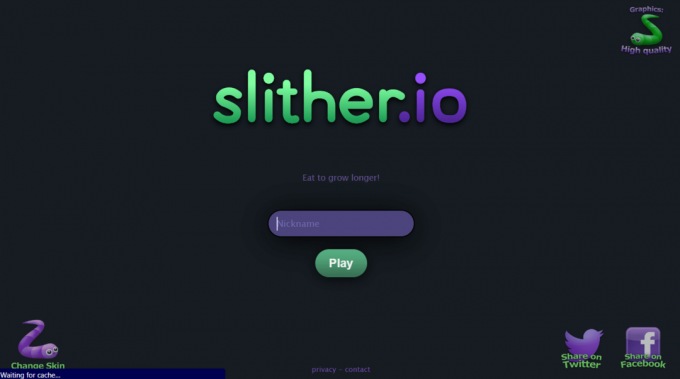 Slither.io ウェブサイト