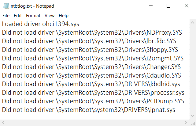 A rendszerindítási napló engedélyezése vagy letiltása a Windows 10 rendszerben