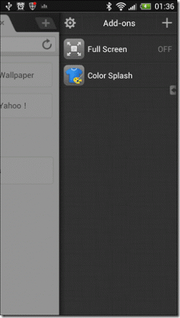 Dolphin ბრაუზერი Android 4-ისთვის
