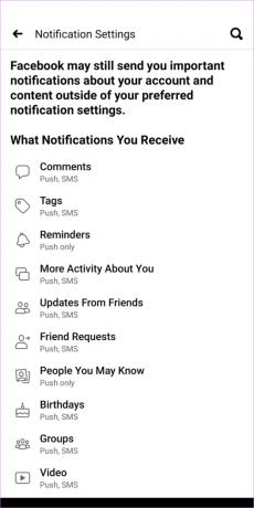 Les notifications Facebook ne fonctionnent pas 75