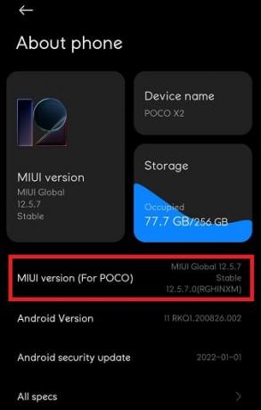 MIUIバージョンを5回タップして、開発者向けオプションのロックを解除します。 Android携帯をroot化する方法