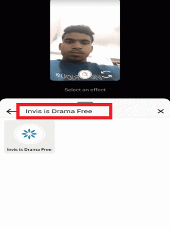 Tapez Invis is Drama Free dans la barre de recherche | Comment obtenir un filtre à dents droites sur Instagram