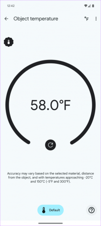 Pixel 8 Pro dovrebbe ora visualizzare la temperatura superficiale dell'oggetto