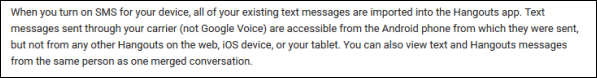 Правила за SMS на Google1