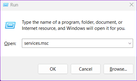 Avaa Palvelut Windows 11:ssä