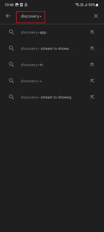 „Play“ parduotuvėje įveskite „dicovery plus“.