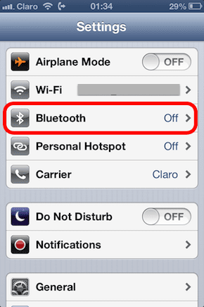 Bluetooth-Einstellungen