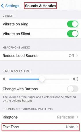 setările iPhone sunetul tactil. Remediați notificarea mesajului iPhone care nu funcționează