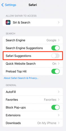 Safari Önerilerini Kapat | Safari iPhone'dan en iyi isabetler nasıl kaldırılır