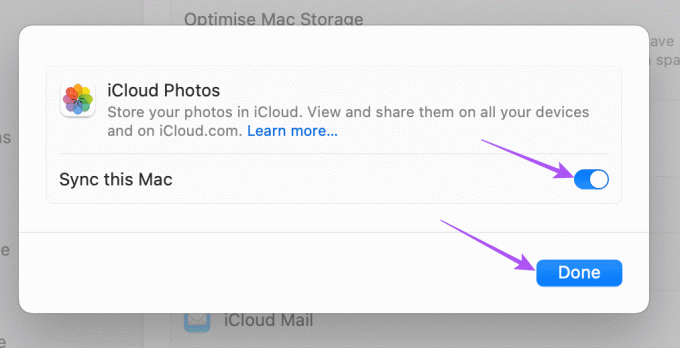 синхронизировать эти фотографии Mac с настройками icloud