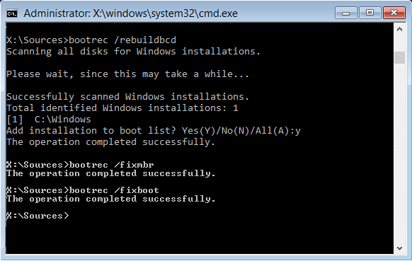 Reparieren oder reparieren Sie den Master Boot Record (MBR) in Windows 10