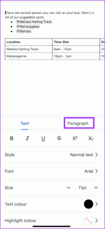 як змінити напрямок тексту в документах Google 3